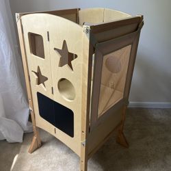 Guidecraft Kitchen Helper Toddler Tower Stool