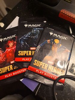 15 sealed packs Magic Super Hero play booster packs
