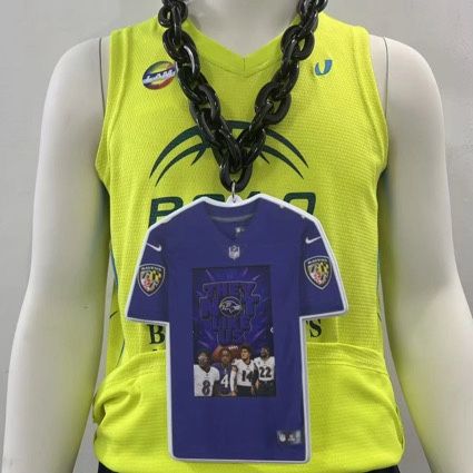 Ravens Foam Fan Necklaces