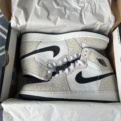 Air Jordan 1 White Elephant