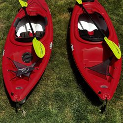 His & Hers Matching Pelican Maverick Kayaks Kayak Kyak