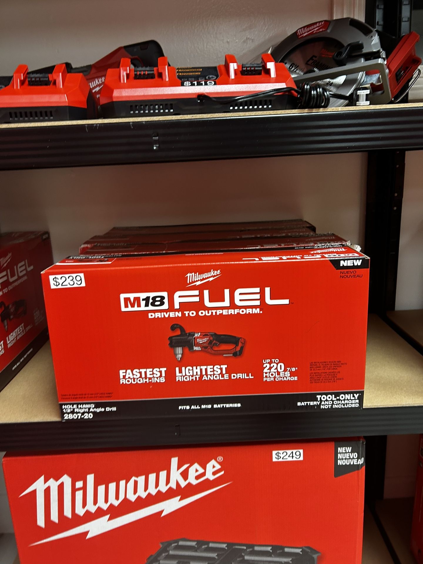 Milwaukee M18 Fuel Hole Hawg 1/2” Right Angle Drill