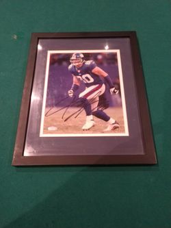 New York Giants great Jeremy Shockey 8X10 Autographed