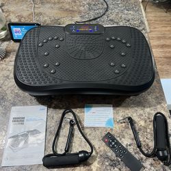 AXV Vibration Plate Fitness Platform Exercise Machine Vibrating W/ Bluetooth built-in speaker function. Shaking Full Body Shaker Workout Vibrate Stand