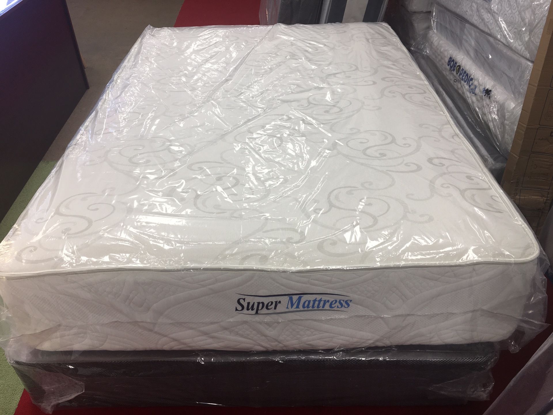 Set full size mattress +boxspring