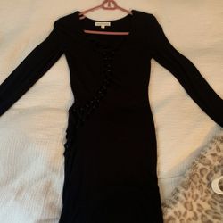 Black Mini Dress, Size Small