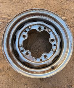 vw early chrome steel rim