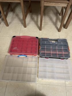 (4) Plastic Tools & Parts/Arts & Crafts Organizers  ($5 Each)