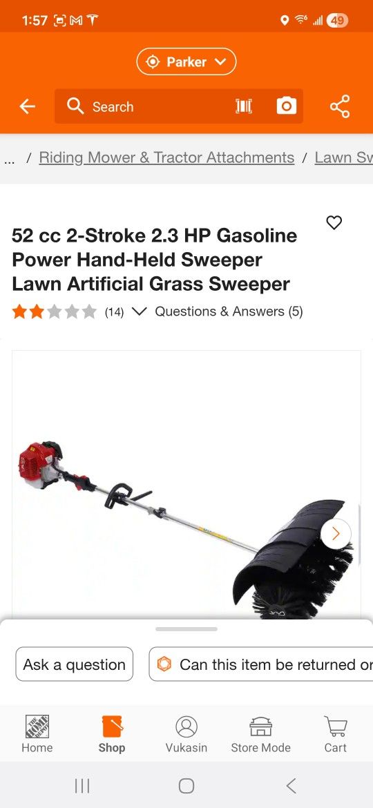 Power Broom Artificial Grass Sweeper
