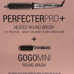 Calista Perfected Pro Heated Round Brush + GoGo Mini Brush .75”