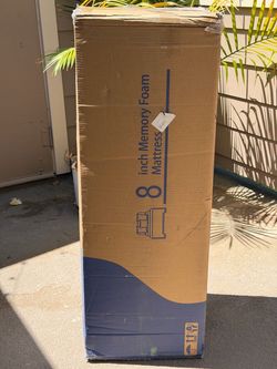 Box packed unopened 8 Inch Queen Memory Foam Mattress