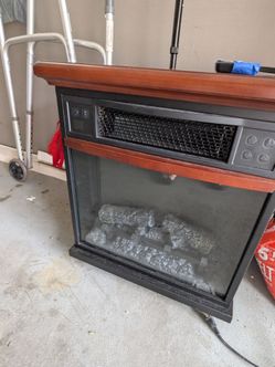 Electric Fireplace Infrared Space Heater