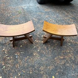 Solid Wood Accent Stools