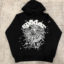 Black and white spider hoodie (Size L and M)