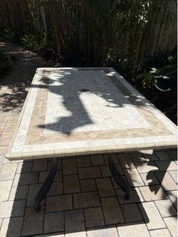 Outdoor dining table