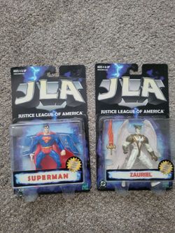 Set Of 2 JLA Superman and Zauriel