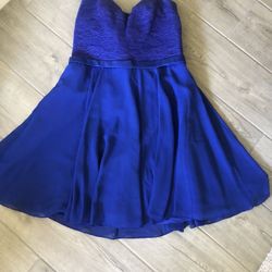 bridedmaid prom dress royal blue