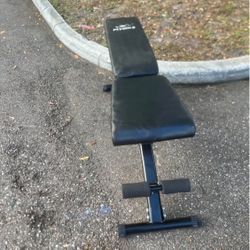 Firebird multiposition workout bench great shape. Location below.  31705 Wesley Chapel blvd Fl 33543 Storage Mart
