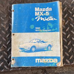 Mazda Miata  Wiring Diagram  Rare Find