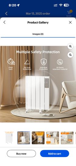 Breeze Heat 800W Panel Heater