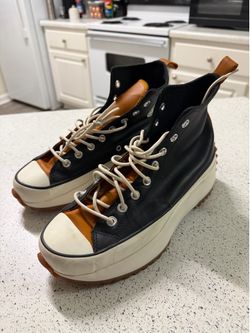 Converse Run Star Hike High Top Platform Lift Black Sneakers 568649C Size 11