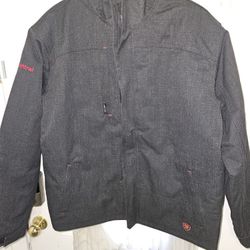 NEW NO TAGS ARIAT FR H2O WATERPROOF INSULATED MEN'S JACKET SIZE LARGE REGULAR 