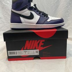 Air Jordan 1 Court Purple Size 7