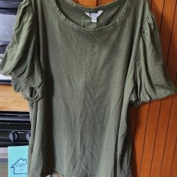 NWT LARGE [ 12 - 14 ]  TIME AND TRU WOMANS SHORT SLEEVE TOPNWT LARGE [ 12 - 14 ]  TIME AND TRU WOMANS SHORT SLEEVE TOP
