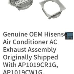 Air Conditioner AC Exhaust Assembly Original