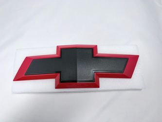 Chevrolet Bowtie Emblem – Red & Black Grille Badge (contact info removed)6