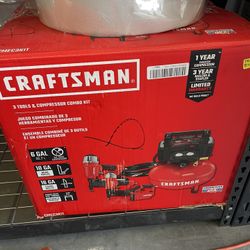 Crafstman Air Compressor 3 Tools Extra