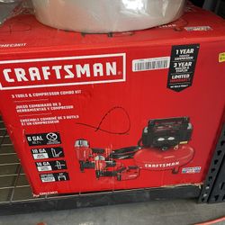 Crafstman Air Compressor 3 Tools Extra