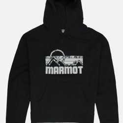 Womens Black Coastal Fleece Hoodie Size S