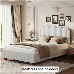 Queen Bed Frame w/ Mattress