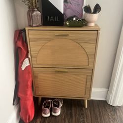 Shoe Cabinet with 2 Flip Drawers,
