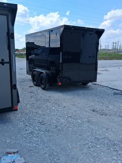 2026 6x12 Enclosed Trailer blackout