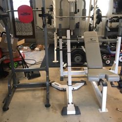 Olympic Bench.plate Tree. Vkrpull Up Station 