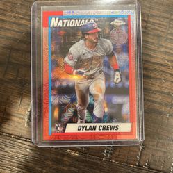 2025 Topps Series 1 Dylan Crews Topps Chrome