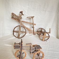 Bentwood Twig Bikes Garden Home Decor
