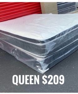 Queen Mattress Set PillowTop – Brand New –  Same Day Delivery Available 🚚