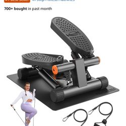 Mini Stair Stepper with Resistance Bands at Home Workout Equipment