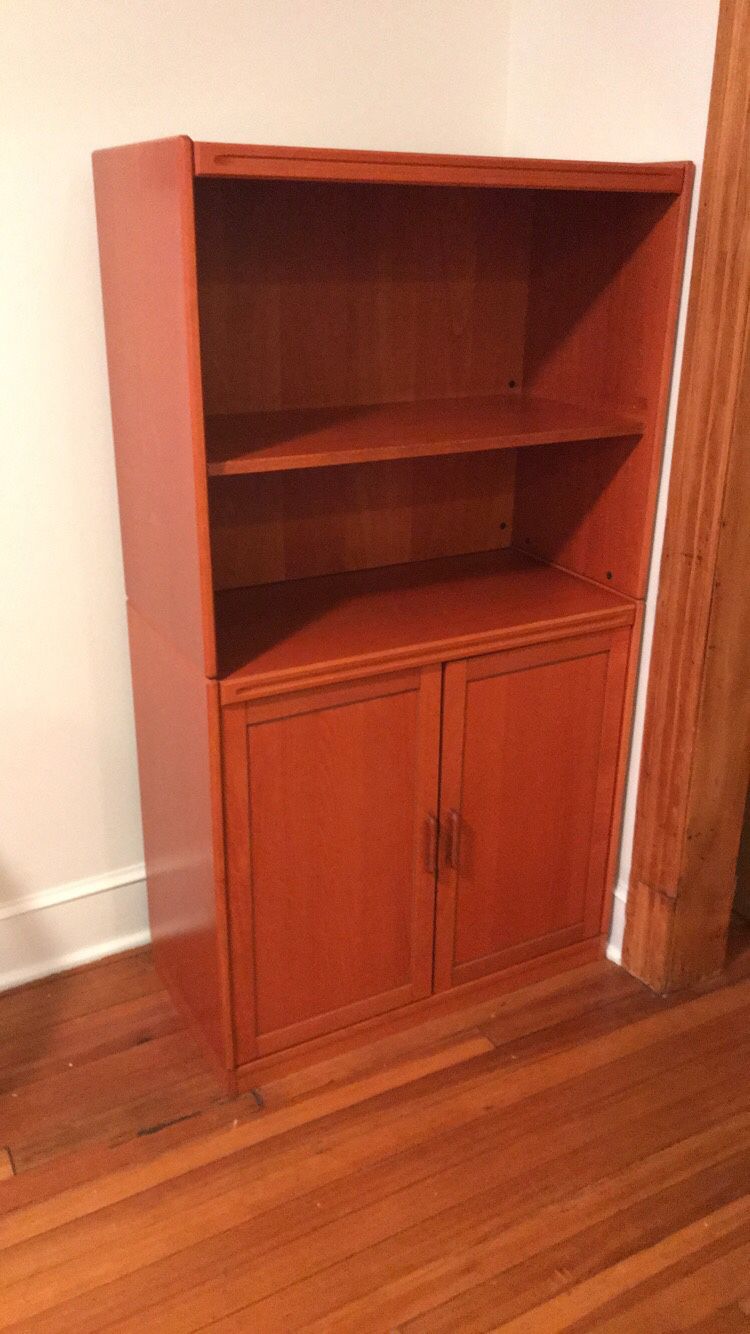Tall Bookcase/Chest with Cabinet Doors
