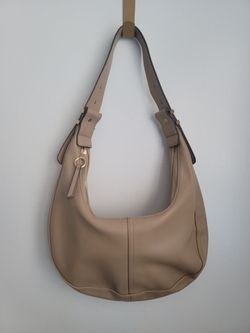 Beige Hobo Style Purse