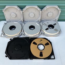 Ampex 499 Grand Master Gold And 3m 996 Studio Mastering Audio Tape Reels