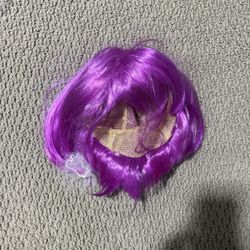 Purple Cosplay Wig Short Hair 