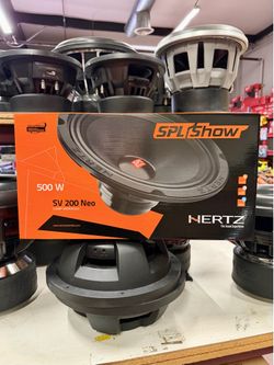 Hertz SPL Show SV 200 NEO SPL Show Series 8" weather-resistant midrange car speakers — designed for SPL competition