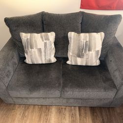 Modern Gray Sofa & Loveseat Set – Like New (Ashley Furniture)