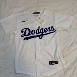 Youth MLB Dodgers Nike  Baseball Jersey Size Small Kelly