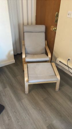 IKEA Chair and Footrest Set
