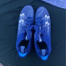 Blue Under Armour Cleats 